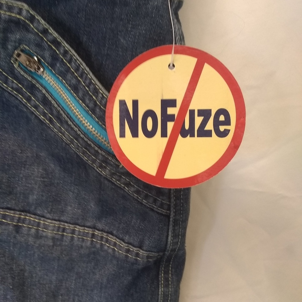 No Fuze overall Jean skirt